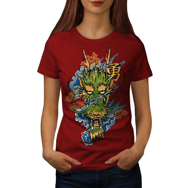 Japanese Samurai Sun Womens T-Shirt
