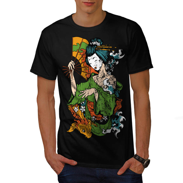 Geisha Asian Lady Mens T-Shirt
