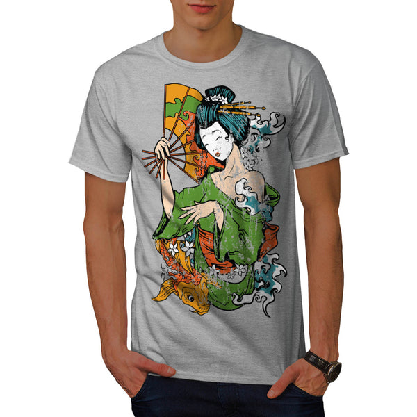 Geisha Asian Lady Mens T-Shirt