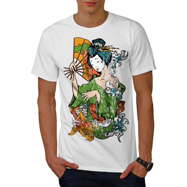 Geisha Asian Lady Mens T-Shirt