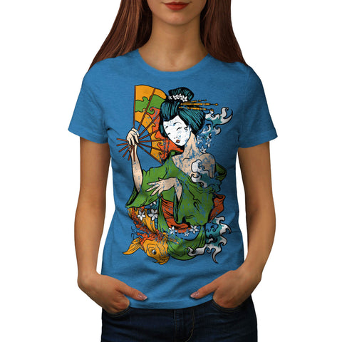 Geisha Asian Lady Womens T-Shirt