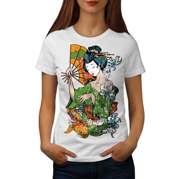 Geisha Asian Lady Womens T-Shirt