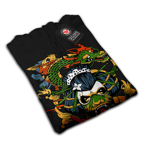 Scary Geisha Lady Mens Hoodie