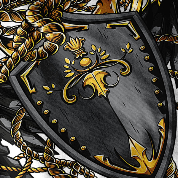 Medieval Shield Rope Womens T-Shirt