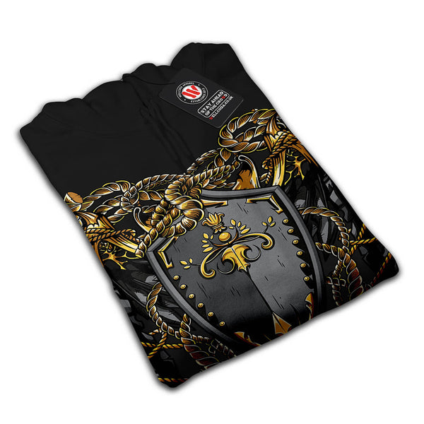 Medieval Shield Rope Mens Hoodie