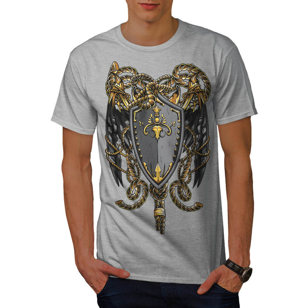 Medieval Shield Rope Mens T-Shirt