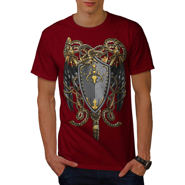 Medieval Shield Rope Mens T-Shirt