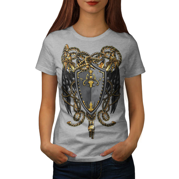 Medieval Shield Rope Womens T-Shirt