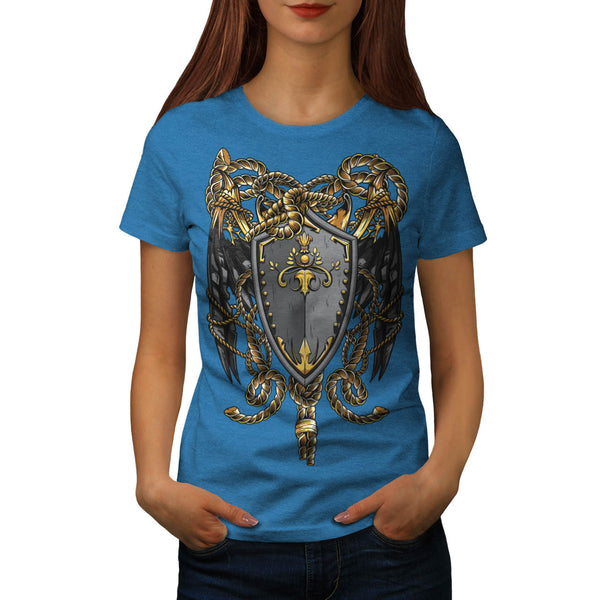 Medieval Shield Rope Womens T-Shirt
