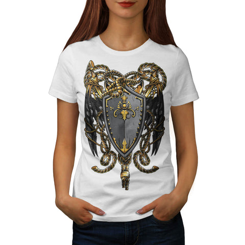 Medieval Shield Rope Womens T-Shirt