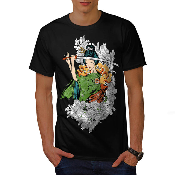 Geisha Japan Lady Mens T-Shirt