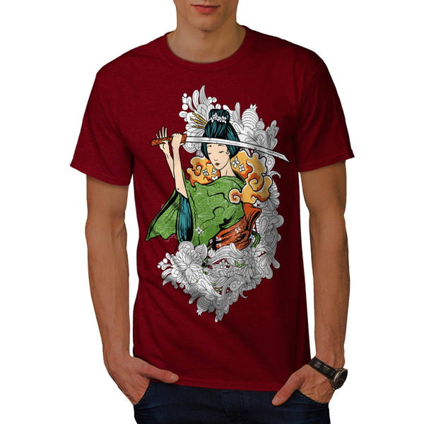 Geisha Japan Lady Mens T-Shirt