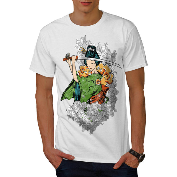 Geisha Japan Lady Mens T-Shirt