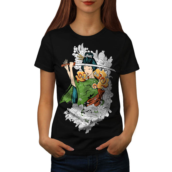 Geisha Japan Lady Womens T-Shirt