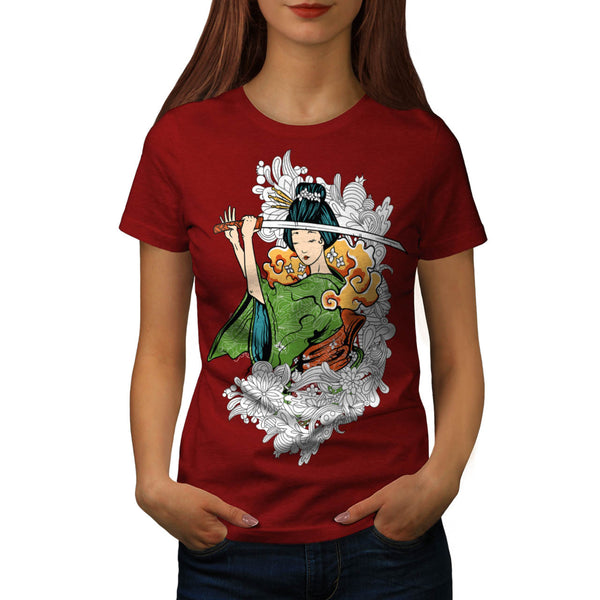 Geisha Japan Lady Womens T-Shirt