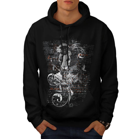 Gothic Asian Lady Mens Hoodie