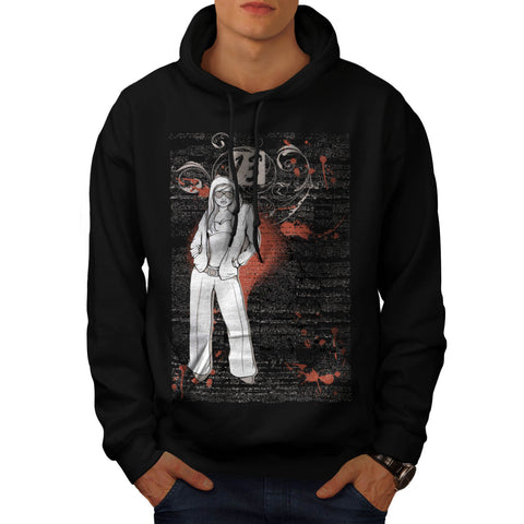 Unlucky 13 Swag Girl Mens Hoodie