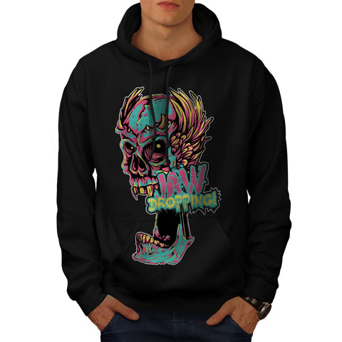 Jaw Dropping Zombie Mens Hoodie