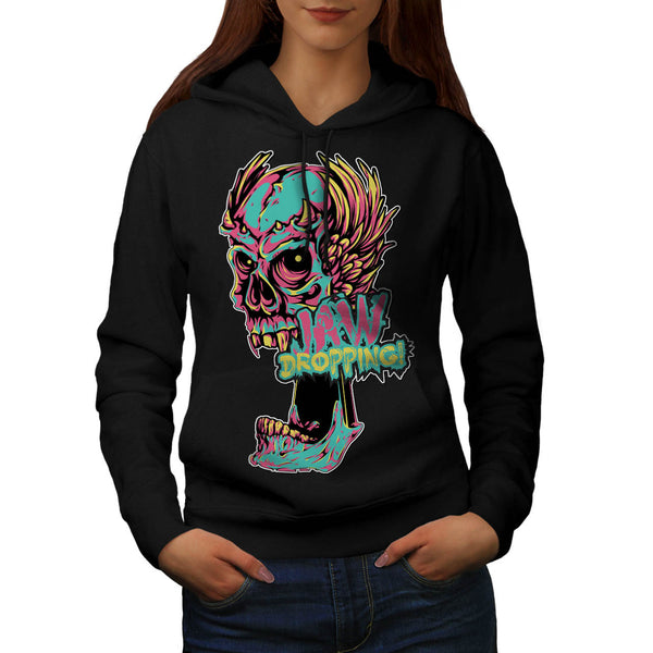 Jaw Dropping Zombie Womens Hoodie