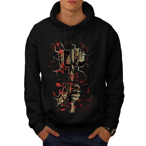 Horror Hammer Weapon Mens Hoodie