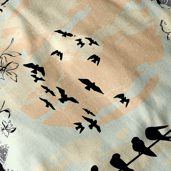 Flock Of Scary Birds Mens Hoodie