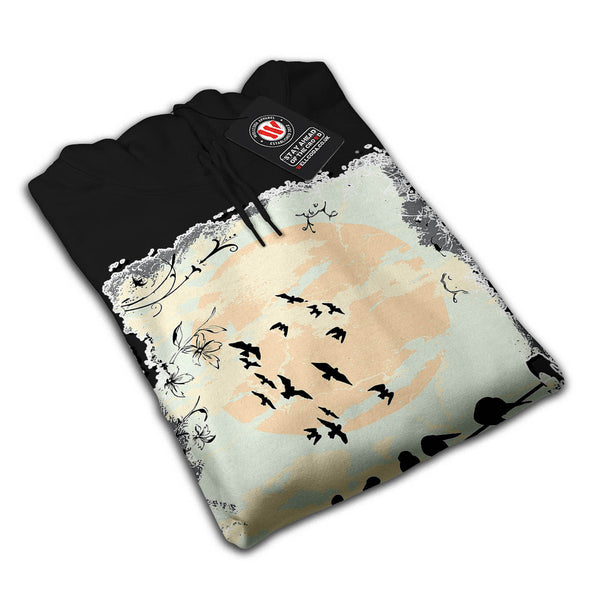 Flock Of Scary Birds Mens Hoodie