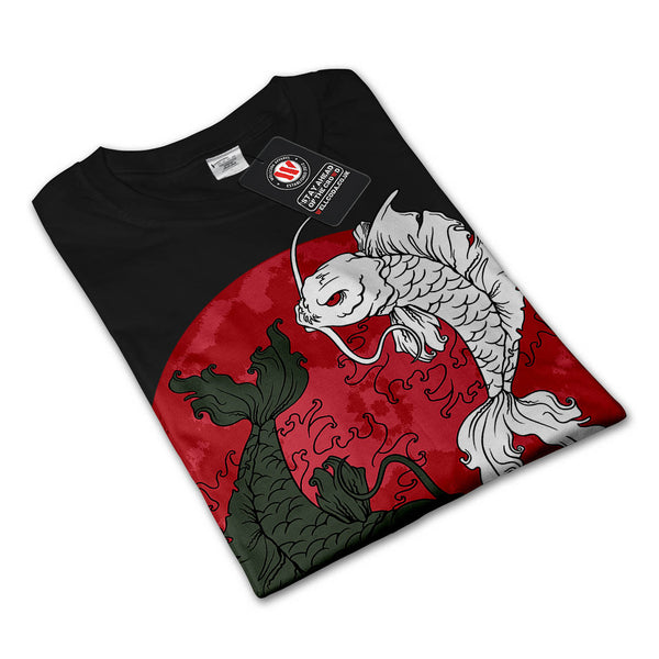 Japan Sun Rise Fish Womens Long Sleeve T-Shirt