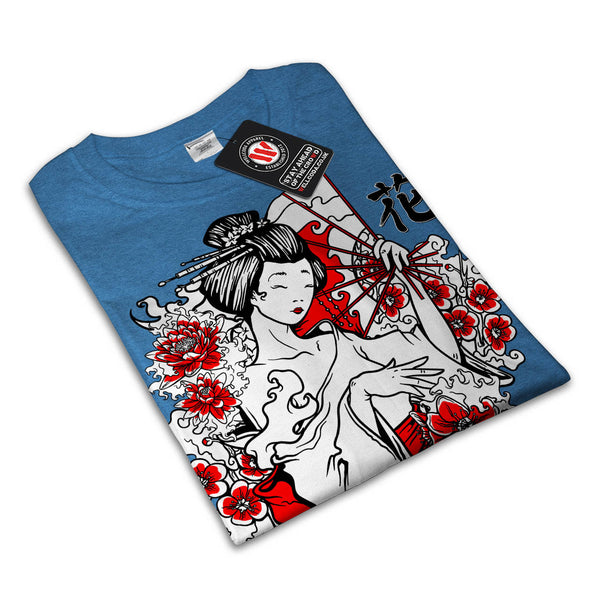 Geisha Flower Power Mens T-Shirt