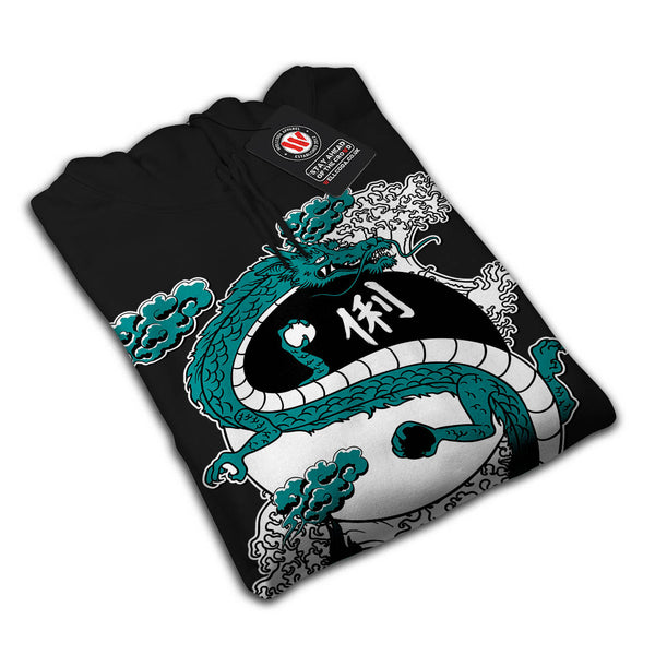 Oriental Dragon Love Mens Hoodie