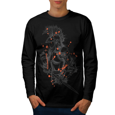 Knight Shine Armour Mens Long Sleeve T-Shirt