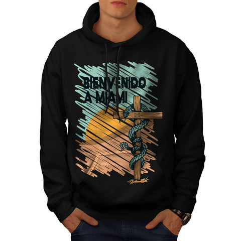 Welcome To Miami USA Mens Hoodie