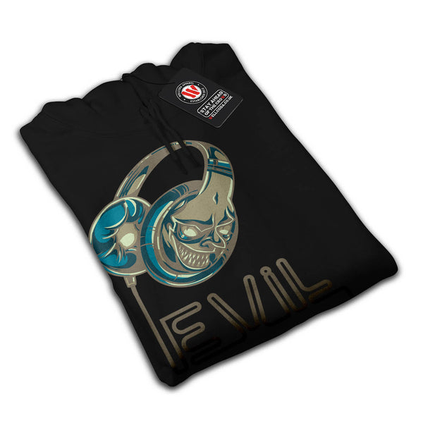Evil Music Headphone Mens Hoodie