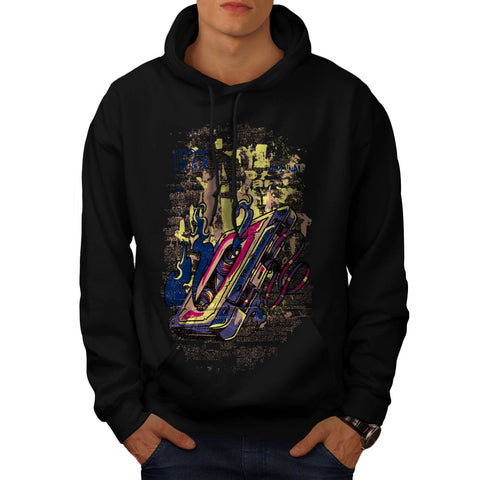 Old Style Music Tape Mens Hoodie