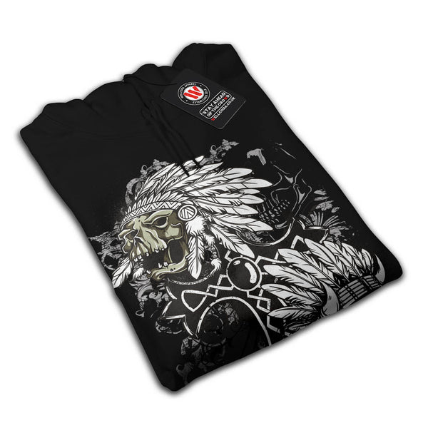 Indian Curse Skull Mens Hoodie