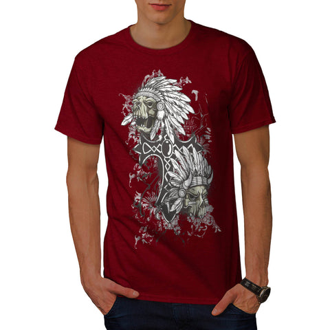 Indian Curse Skull Mens T-Shirt