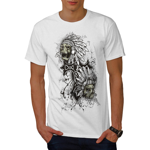 Indian Curse Skull Mens T-Shirt