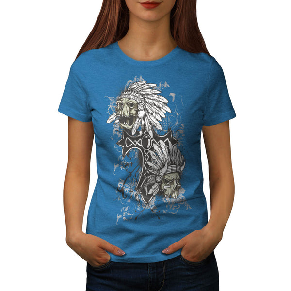 Indian Curse Skull Womens T-Shirt