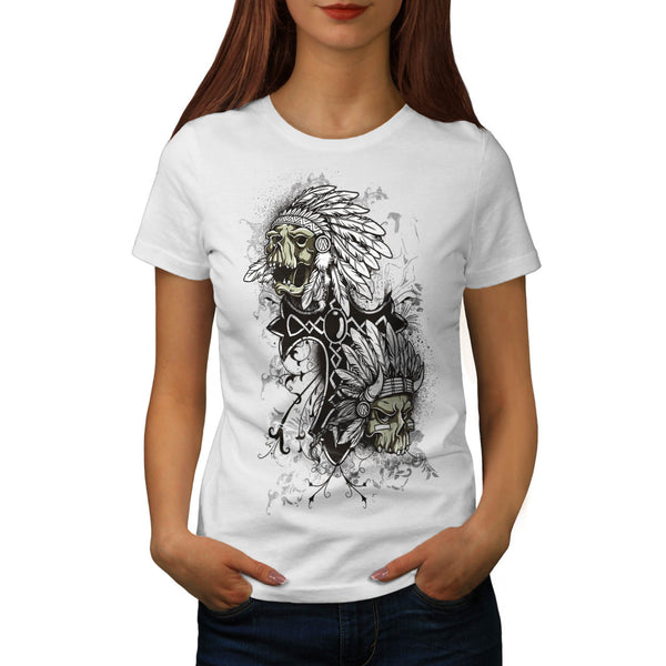 Indian Curse Skull Womens T-Shirt