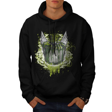Drum Set Zombie Hand Mens Hoodie