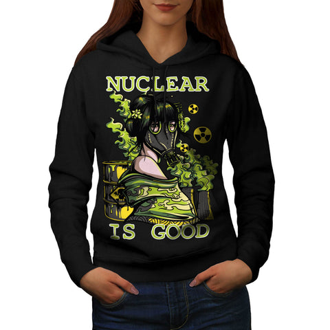Nuclear Gas Mask Womens Hoodie