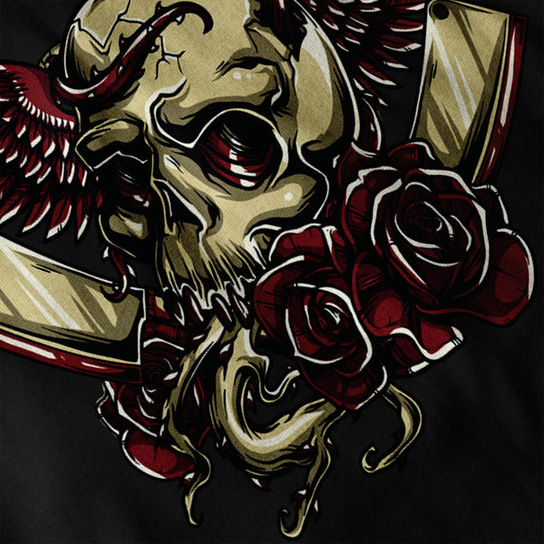 Skull Curse Blades Mens Hoodie