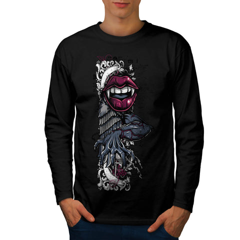 Zombie Hand Monster Mens Long Sleeve T-Shirt