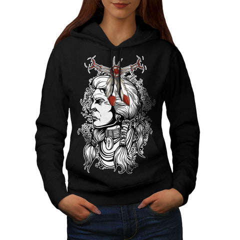 Indian Tribe Chief Womens Hoodie