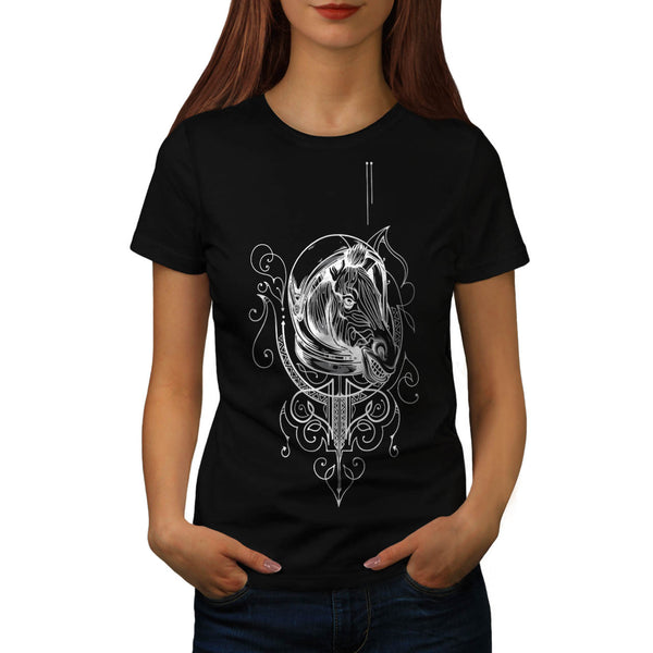 Amazing Zebra Head Womens T-Shirt