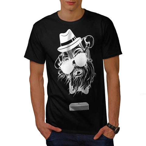 Crazy Comb Hair Man Mens T-Shirt