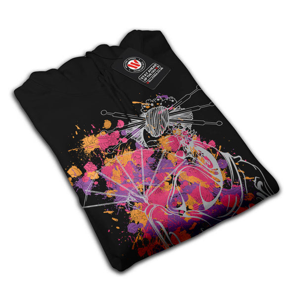Japanese Geisha Lady Womens Hoodie