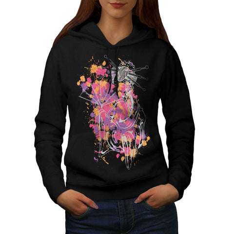 Japanese Geisha Lady Womens Hoodie