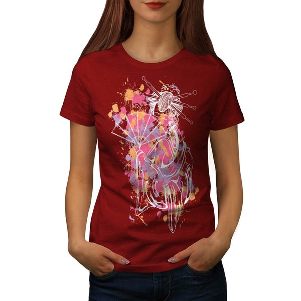 Japanese Geisha Lady Womens T-Shirt