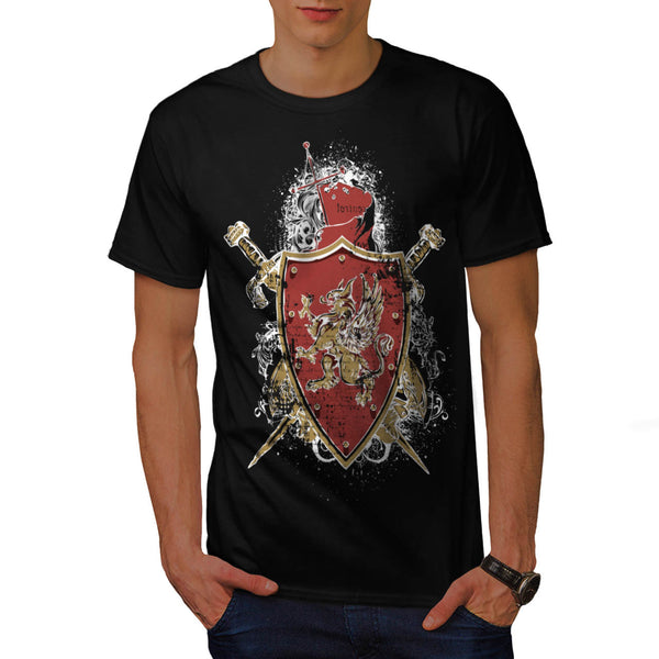 Medieval War Shield Mens T-Shirt