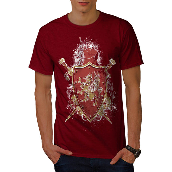 Medieval War Shield Mens T-Shirt